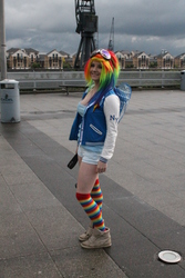 Size: 2848x4272 | Tagged: safe, rainbow dash, human, g4, cosplay, irl, irl human, photo, solo