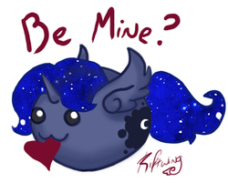 Size: 483x388 | Tagged: safe, artist:isaunter, princess luna, g4, blob, female, solo