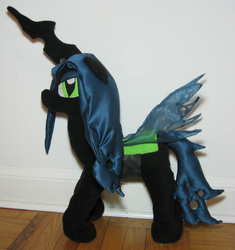 Size: 972x1036 | Tagged: safe, artist:isaunter, queen chrysalis, changeling, changeling queen, g4, female, irl, photo, plushie