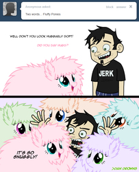 Size: 650x800 | Tagged: safe, artist:mixermike622, oc, oc only, oc:fluffle puff, g4, dan, dan vs, dan vs fim, tumblr