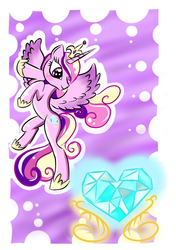 Size: 752x1070 | Tagged: safe, artist:blueshadowsmist, princess cadance, g4, female, solo