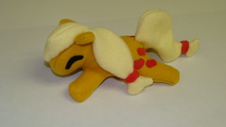 Size: 1920x1080 | Tagged: safe, artist:stormynight79, applejack, g4, irl, photo, plushie, prone, solo