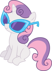 Size: 5000x6798 | Tagged: safe, artist:missbeigepony, sweetie belle, g4, twilight time, absurd resolution, female, simple background, solo, sunglasses, swag, transparent background, vector