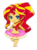 Size: 1611x2188 | Tagged: safe, artist:choco-cocco, sunset shimmer, equestria girls, g4, belly button, bikini, chibi, cleavage, clothes, cute, female, floaty, inner tube, shimmerbetes, simple background, solo, swimsuit, transparent background