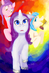 Size: 640x960 | Tagged: safe, artist:kathdweeb, coco pommel, rarity, suri polomare, g4, female