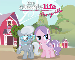 Size: 800x640 | Tagged: safe, diamond tiara, silver spoon, g4, nicole richie, paris hilton, parody, sweet apple acres, the simple life