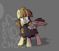 Size: 903x789 | Tagged: safe, artist:psychoon, oc, oc only, oc:soulbreath, pegasus, pony, bucktooth, female, mare, solo
