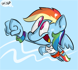 Size: 775x701 | Tagged: safe, artist:benja, rainbow dash, anthro, ask ask-the-ponies, g4, belly button, female, solo