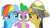 Size: 2522x1416 | Tagged: dead source, safe, hundreds of users filter this tag, vector edit, daring do, rainbow dash, spike, g4, daringspike, female, male, ship:rainbowspike, shipping, show accurate, smugdash, spike gets all the mares, straight