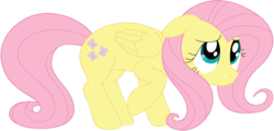Size: 1390x665 | Tagged: safe, artist:daieny, fluttershy, g4, cute, female, solo, sorry
