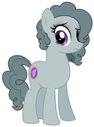 Size: 877x1183 | Tagged: safe, artist:reitanna-seishin, marble pie, pinkie pie, earth pony, pony, g4, alternate hairstyle, curly hair, element of laughter, female, mare, simple background, solo, transparent background