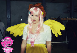 Size: 1024x714 | Tagged: safe, artist:mylittlepearl, fluttershy, human, g4, cosplay, irl, irl human, photo, solo