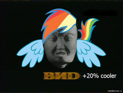 Size: 640x480 | Tagged: safe, rainbow dash, g4, 1000 years in photoshop, 20% cooler, closing logo, creepy, d, guo xiang, ponified, russian, vid
