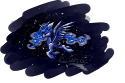 Size: 600x400 | Tagged: safe, artist:bettemus99, princess luna, g4, female, solo