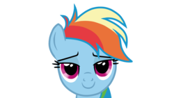 Size: 1920x1080 | Tagged: safe, artist:thechouken, rainbow dash, g4, bedroom eyes, female, simple background, solo, transparent background, vector