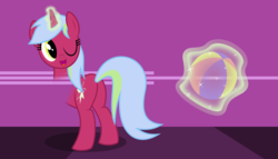 Size: 11200x6400 | Tagged: safe, artist:parclytaxel, oc, oc only, oc:diaphaneity, pony, unicorn, .svg available, absurd resolution, beach ball, butt, fading, invisible, magic, plot, solo, vector, wink