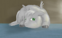 Size: 1024x633 | Tagged: safe, artist:waggytail, fluffy pony, doodle, grumpy, random style, solo
