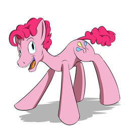 Size: 1280x1280 | Tagged: safe, artist:fuzebox, pinkie pie, earth pony, pony, g4, bubble berry, excited, male, rule 63, solo, stallion