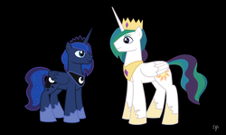 Size: 1024x610 | Tagged: safe, artist:xycuroisawesome108, princess celestia, princess luna, alicorn, pony, g4, duo, duo male, male, prince artemis, prince solaris, royal brothers, rule 63, younger