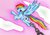 Size: 1024x720 | Tagged: safe, artist:lemuurek, rainbow dash, g4, chains, female, solo