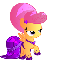Size: 2500x2500 | Tagged: safe, artist:choedan-kal, edit, scootaloo, g4, alternate hairstyle, clothes, dress, female, high res, shoes, simple background, solo, transparent background, vector