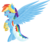 Size: 1226x1058 | Tagged: safe, artist:skywarriorstare, rainbow dash, pegasus, pony, g4, clothes, dress, female, gala dress, solo