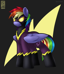 Size: 700x805 | Tagged: safe, artist:skyheavens, rainbow blaze, g4, clothes, male, shadowbolts, shadowbolts costume, solo