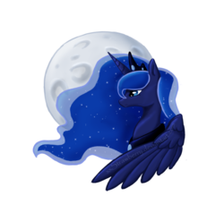 Size: 900x857 | Tagged: safe, artist:xxstrawberry, princess luna, g4, female, solo