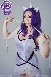 Size: 658x1000 | Tagged: safe, artist:yayacosplay, rarity, human, g4, cosplay, irl, irl human, measuring tape, photo, solo