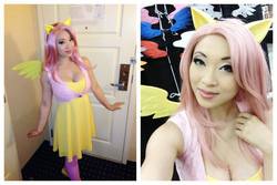 Size: 960x640 | Tagged: safe, artist:yayacosplay, fluttershy, human, g4, cleavage, cosplay, female, irl, irl human, photo