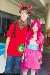 Size: 3840x5760 | Tagged: safe, big macintosh, pinkie pie, human, g4, cosplay, irl, irl human, photo