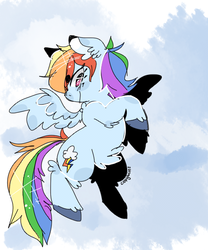 Size: 600x721 | Tagged: safe, artist:copybuns, rainbow dash, g4, female, solo