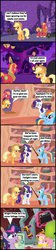 Size: 422x1891 | Tagged: safe, artist:bronybyexception, applejack, big macintosh, pinkie pie, rainbow dash, rarity, twilight sparkle, earth pony, pony, g4, beating a dead pony, car battery, gun, lever action rifle, male, rifle, stallion, weapon