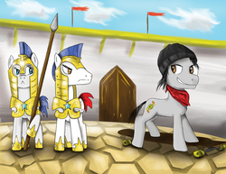 Size: 3300x2550 | Tagged: dead source, safe, artist:mlj-lucarias, oc, pony, high res, royal guard