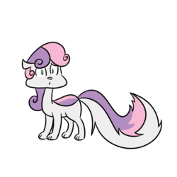 Size: 1500x1500 | Tagged: safe, artist:mofetafrombrooklyn, sweetie belle, skunk, g4, animal, female, simple background, skunkified, solo, species swap, transparent background