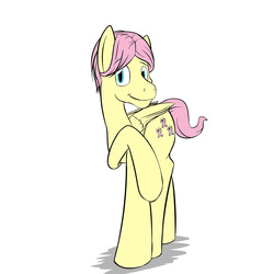 Size: 1280x1280 | Tagged: safe, artist:fuzebox, fluttershy, pony, g4, adorascotch, butterscotch, cute, male, rule 63, rule63betes, solo, stallion