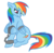 Size: 813x793 | Tagged: safe, artist:jopale-opal, rainbow dash, pegasus, pony, g4, bound wings, chains, female, mare, prisoner, sad, shackles, simple background, solo, transparent background