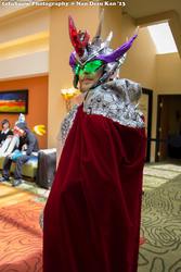 Size: 1365x2048 | Tagged: safe, artist:teamdaigurren, king sombra, human, g4, 2013, convention, cosplay, helmet, irl, irl human, ndk, photo, solo