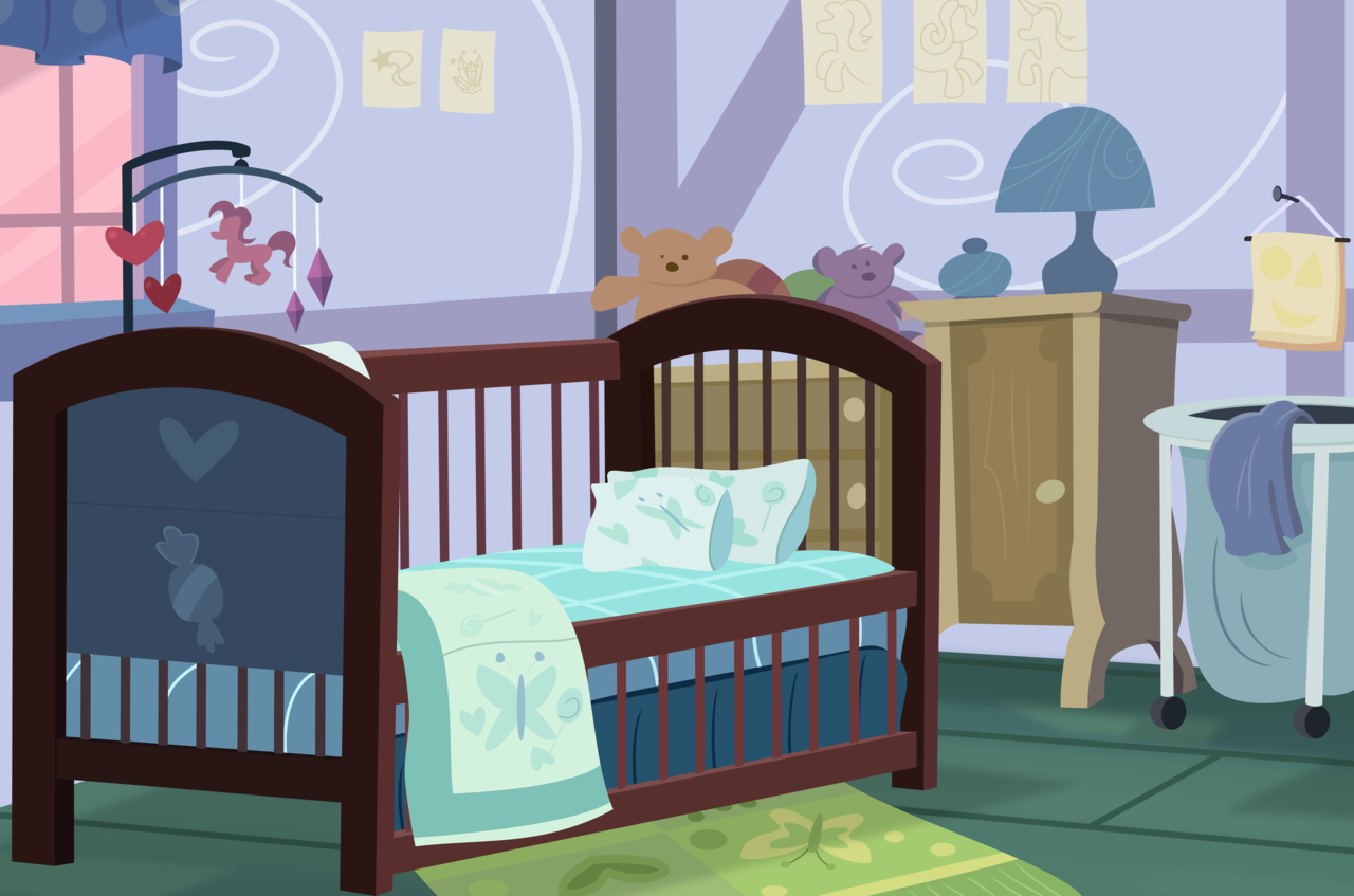 586110 - safe, artist:csillaghullo, absurd resolution, baby room,  background, bed, bedroom, carpet, drawing, lamp, teddy bear, toy, vector -  Derpibooru
