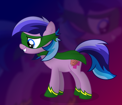 Size: 7000x6000 | Tagged: safe, artist:csillaghullo, oc, oc only, earth pony, pony, absurd resolution, cape, clothes, solo, superhero