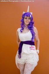 Size: 1365x2048 | Tagged: safe, artist:allyxcat3, rarity, human, g4, 2013, convention, cosplay, irl, irl human, ndk, photo, solo
