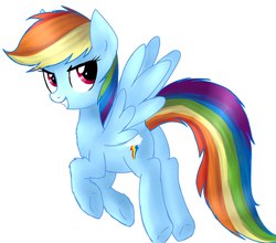 Size: 2330x2048 | Tagged: safe, artist:axioma_dice, artist:riddlekay, rainbow dash, g4, female, flying, high res, solo