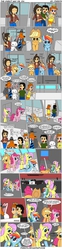 Size: 1015x4124 | Tagged: safe, artist:pheeph, applejack, fluttershy, pinkie pie, rainbow dash, g4, avatar the last airbender, comic, crossover, max (sam and max), princess daisy, sam (sam and max), sam and max, super mario bros., super mario land, the direct way, train, ty lee