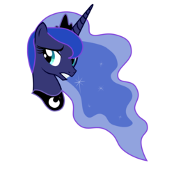 Size: 2000x2000 | Tagged: safe, artist:sir-teutonic-knight, princess luna, g4, bust, female, high res, portrait, simple background, solo, svg, transparent background, vector