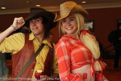 Size: 2048x1365 | Tagged: safe, artist:lochlan o'neil, applejack, braeburn, human, g4, cosplay, irl, irl human, photo