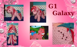 Size: 1734x1068 | Tagged: safe, artist:sunnyfacemlp, galaxy (g1), g1, irl, photo, plushie, solo