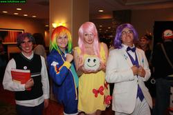 Size: 2048x1366 | Tagged: safe, fluttershy, rainbow dash, rarity, twilight sparkle, human, g4, cosplay, irl, irl human, photo