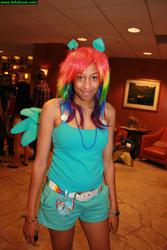 Size: 1366x2048 | Tagged: safe, rainbow dash, human, g4, cosplay, irl, irl human, photo