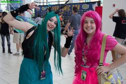 Size: 960x640 | Tagged: safe, pinkie pie, queen chrysalis, human, g4, cosplay, irl, irl human, photo