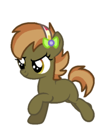 Size: 407x467 | Tagged: safe, artist:firepony-bases, artist:starryoak, button mash, earth pony, pony, g4, base used, female, filly, foal, headband, joystick (r63), rule 63, simple background, solo, transparent background